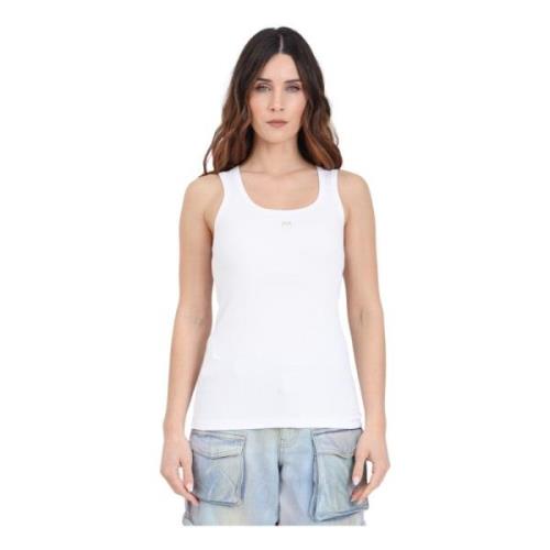 Mouwloze Top Pinko , White , Dames