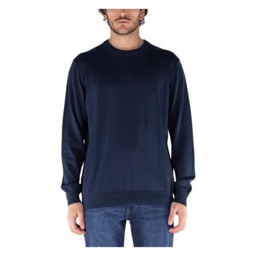 Katoenen Crewneck Sweater Timberland , Blue , Heren