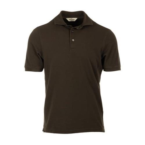Bruine T-shirts en Polos Collectie Gran Sasso , Brown , Heren