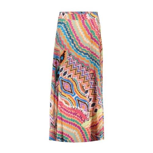 Geisha rok Skirt multi print 46050-71/250 melon/teal/lilac Geisha , Mu...