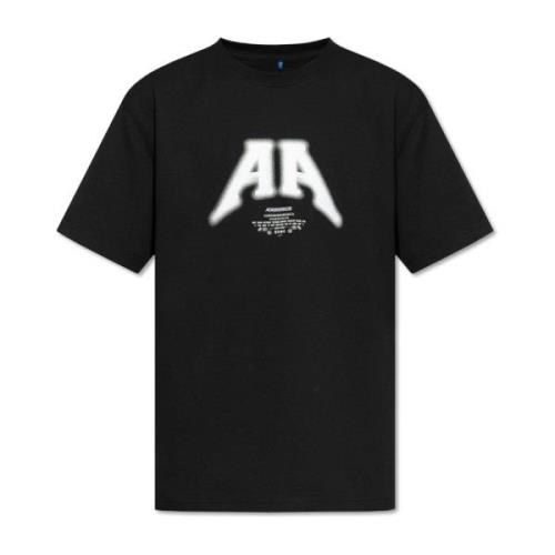 T-shirt met logo Ader Error , Black , Unisex