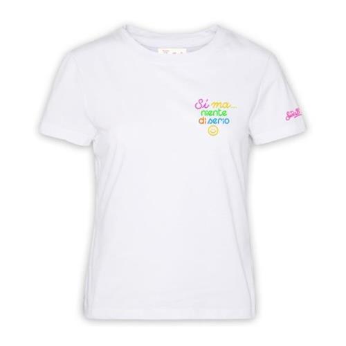 T-Shirts Saint Barth , White , Dames