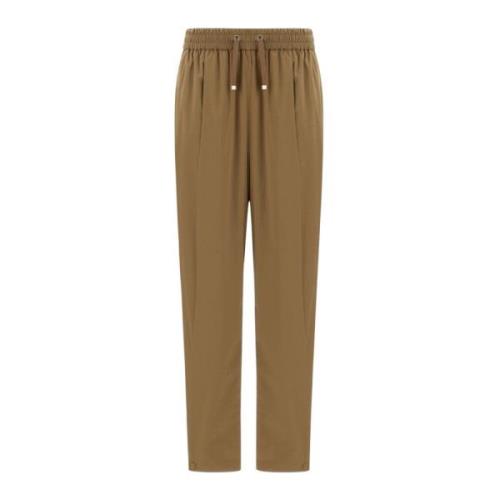 Lichte Nylon Stretch Broek Herno , Brown , Dames