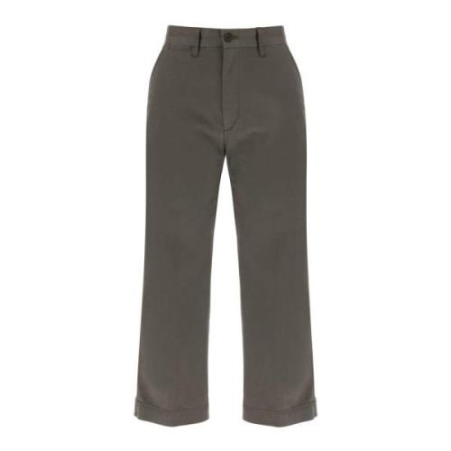 Wijde Chino Broek Ralph Lauren , Green , Dames