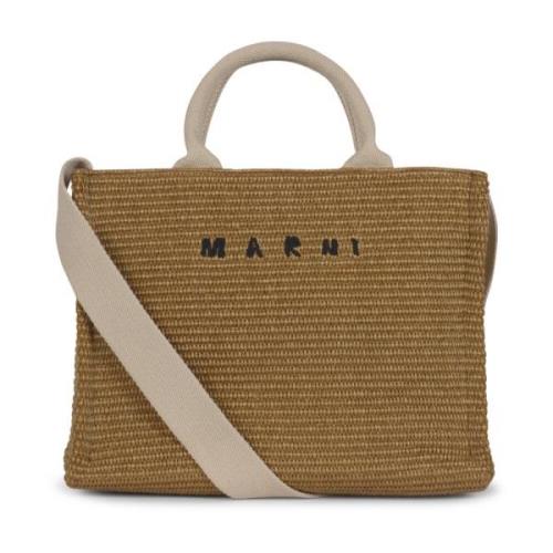 Tote Bags Marni , Beige , Dames