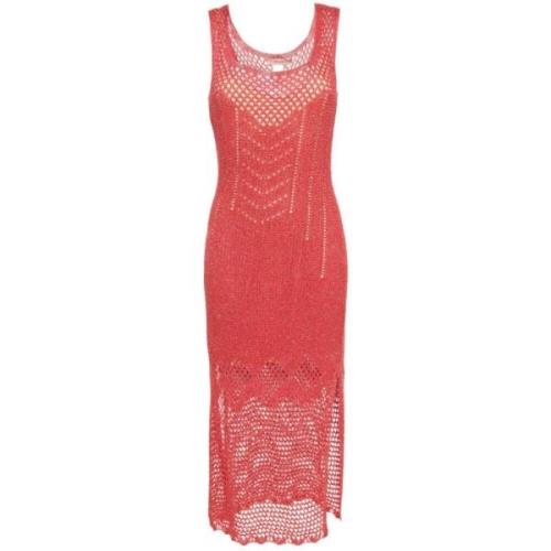 Maxi Dresses Twinset , Red , Dames