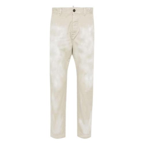 Trousers Dsquared2 , Beige , Heren