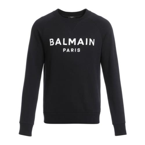 Sweatshirts Balmain , Black , Heren