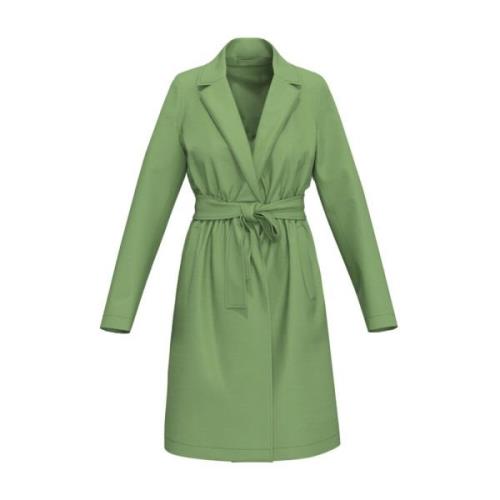 Groene Trenchcoat Set Marella , Green , Dames