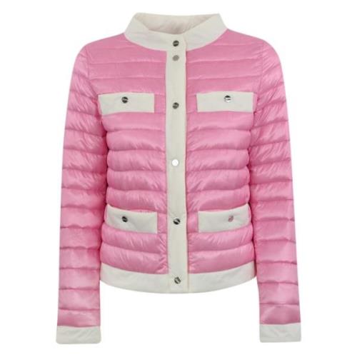 Down Jackets Herno , Pink , Dames