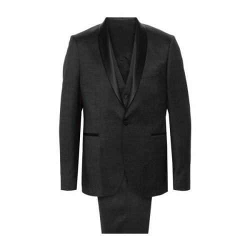 Single Breasted Suits Tagliatore , Black , Heren