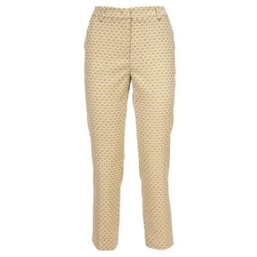 Cropped Trousers Max Mara Weekend , Yellow , Dames