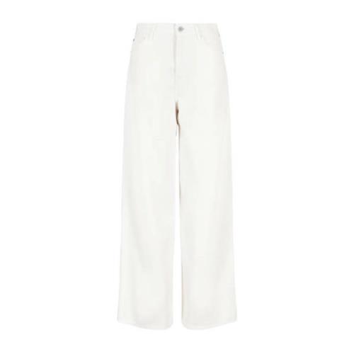 Wide Trousers Emporio Armani , White , Dames