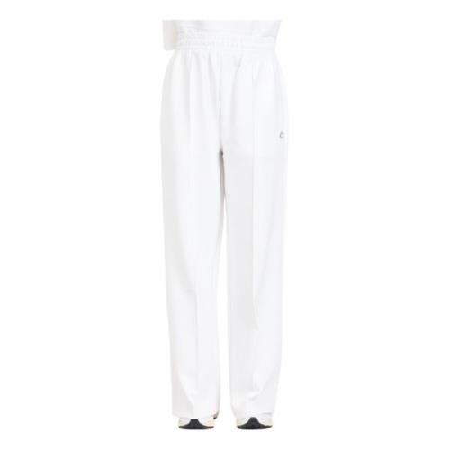 Witte broek met elastische taille Lacoste , White , Dames