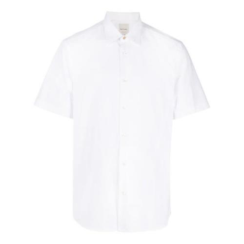 Witte Katoenen Overhemd met Puntkraag Paul Smith , White , Heren