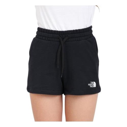 Zwarte Logo Shorts A-Line Stijl The North Face , Black , Dames