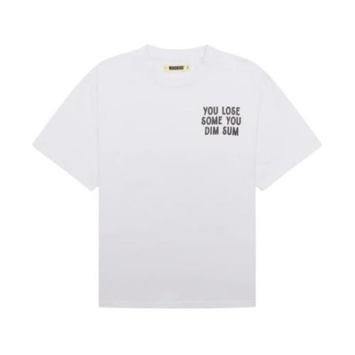 T-Shirt- WB Baine Dimsum TEE S/S Woodbird , White , Heren