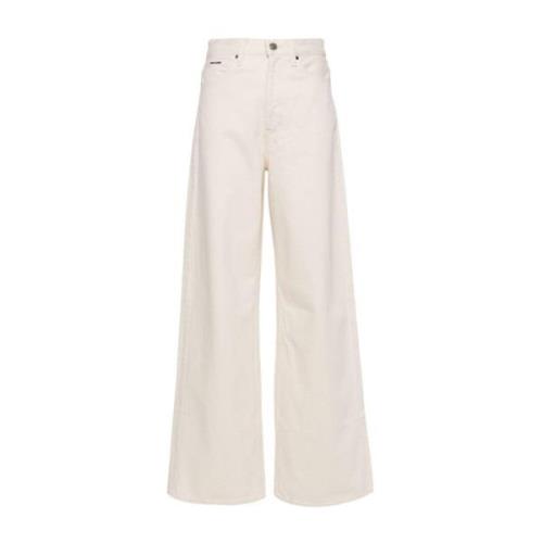 Stijlvolle Beige Jeans voor Mannen Calvin Klein , Beige , Dames