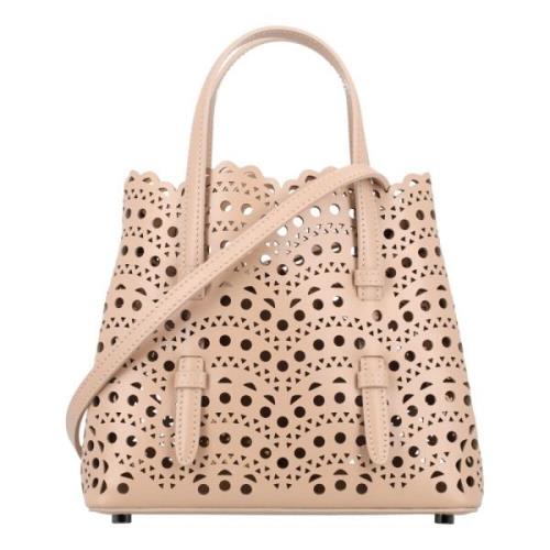 Mina 20 Stijlvolle Jurk Alaïa , Beige , Dames