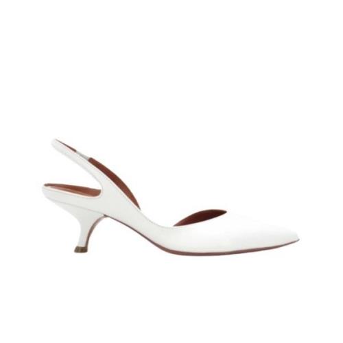 Wit leren Décolleté met 50mm hak Aldo Castagna , White , Dames