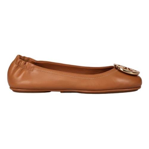 Leren Ballerina - Regular Fit - 100% leer Tory Burch , Brown , Dames