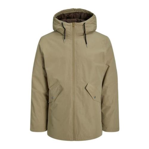 Waterafstotende Parka Loop Jas Twee Zakken Jack & Jones , Beige , Here...