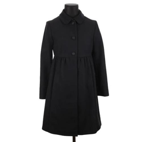 Pre-owned Wool outerwear Miu Miu Pre-owned , Black , Dames