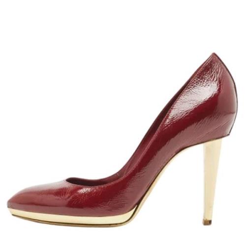 Pre-owned Leather heels Sergio Rossi Pre-owned , Red , Dames