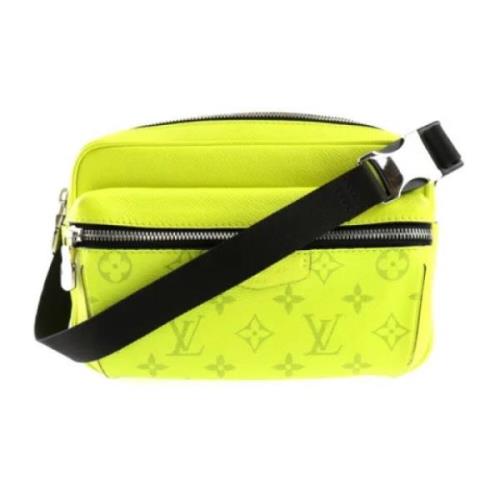 Pre-owned Leather louis-vuitton-bags Louis Vuitton Vintage , Green , D...