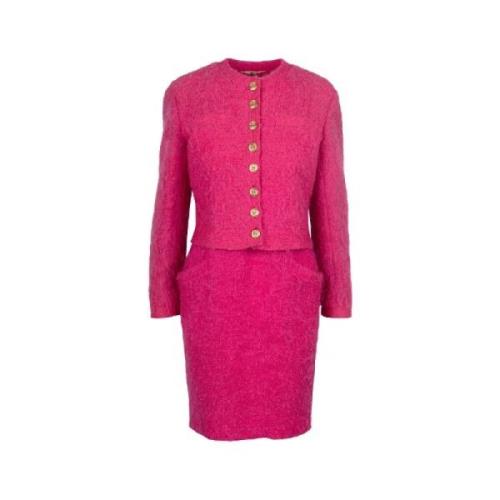 Pre-owned Wool dresses Valentino Vintage , Pink , Dames