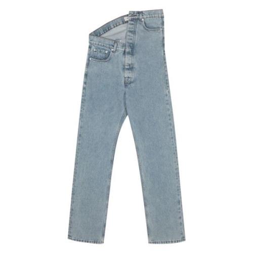 Straight Jeans Y/Project , Blue , Heren