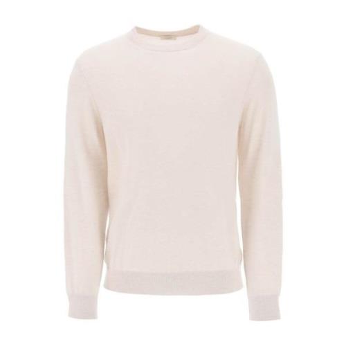 Gezellig Gebreide Trui Pullover Agnona , Beige , Heren