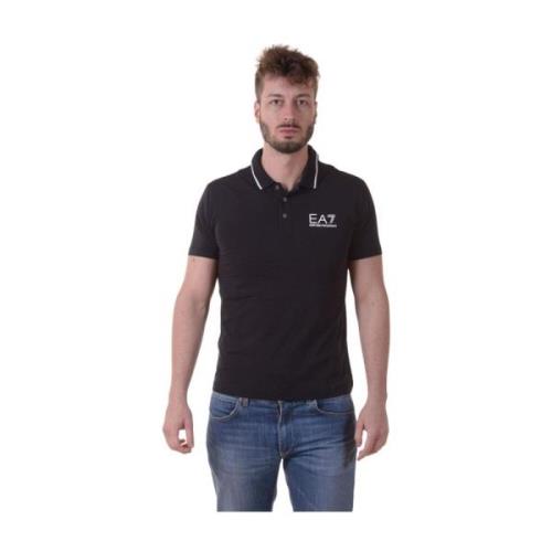 Polo Shirts Emporio Armani EA7 , Black , Heren