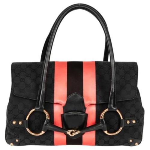 Pre-owned Leather handbags Gucci Vintage , Black , Dames