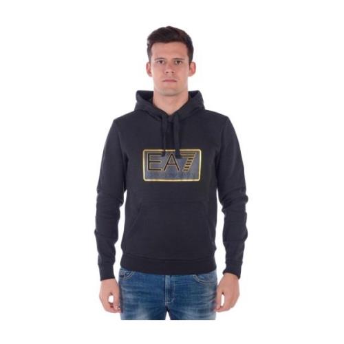 Hoodie Sweatshirt Emporio Armani EA7 , Black , Heren