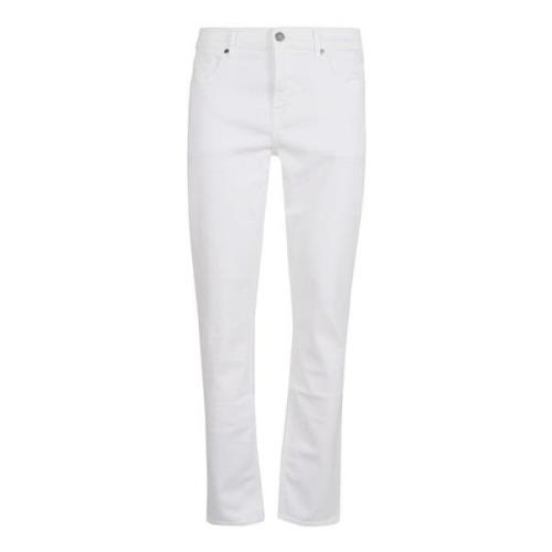 Witte Slimmy Luxe Performance Jeans 7 For All Mankind , White , Heren