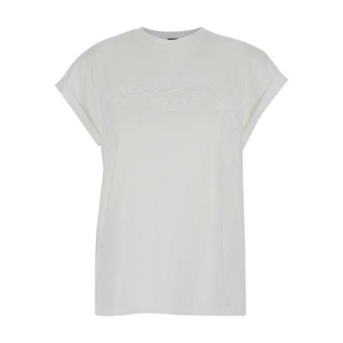 Witte Telesto T-shirt Jersey Pinko , White , Dames