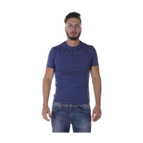 Casual Logo Print Top Armani Jeans , Blue , Heren