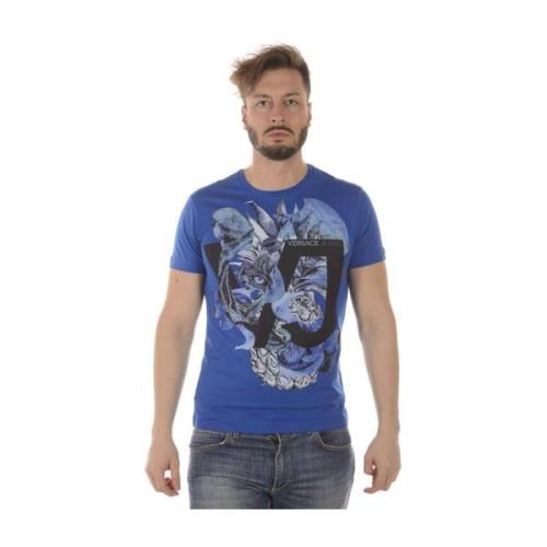 Print 21 Slim MC Tee Versace Jeans Couture , Blue , Heren