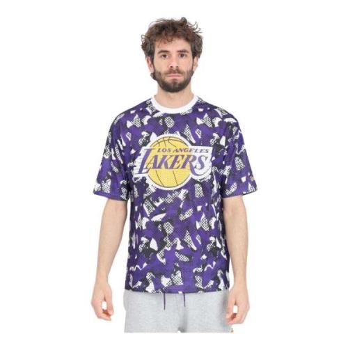 LA Lakers NBA Team Mesh T-shirt New Era , Multicolor , Heren