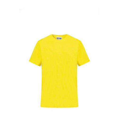 Stijlvolle Gele T-shirt voor Heren Moschino , Yellow , Heren