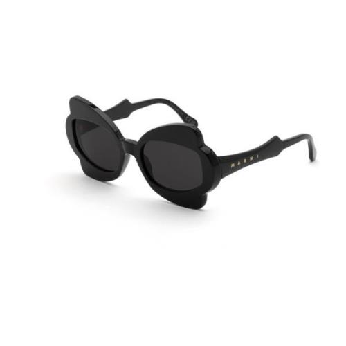 K3J Monumental Gate Black Sunglasses Marni , Black , Dames