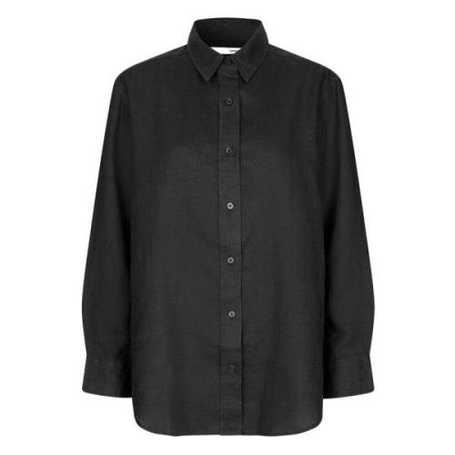 Salova blouses zwart Samsøe Samsøe , Black , Dames