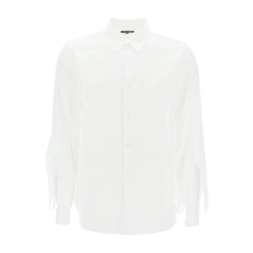 Klassieke Witte Button-Up Overhemd Comme des Garçons , White , Heren