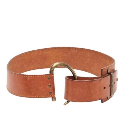 Pre-owned Leather belts Dolce & Gabbana Pre-owned , Brown , Dames