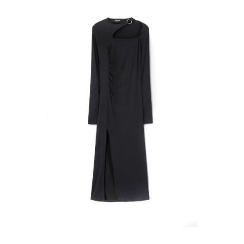 Zwarte jurk voor dames Aw23 Dondup , Black , Dames