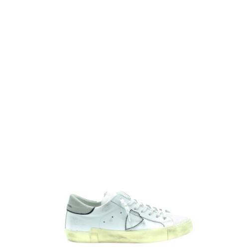 Suede Canvas Sneakers Philippe Model , White , Heren