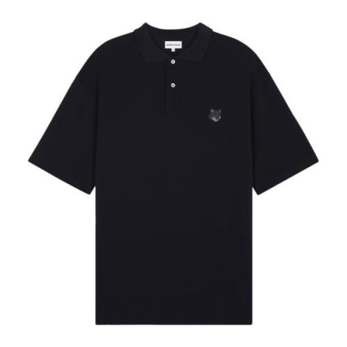 Polo Shirts Maison Kitsuné , Black , Heren