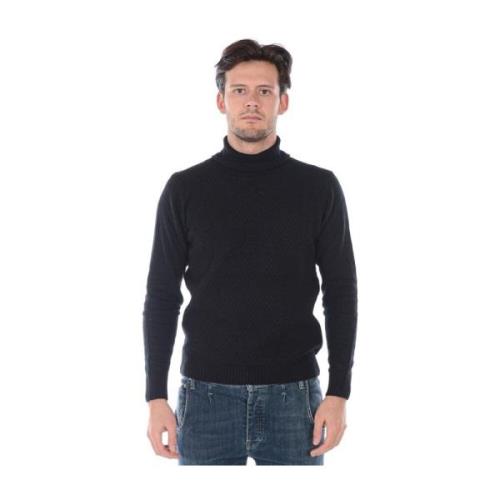 Melbourne Sweater Pullover Daniele Alessandrini , Black , Heren