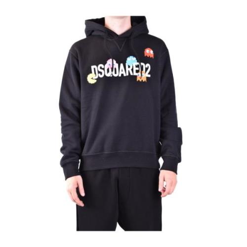 Zwarte Aw23 Heren Sweatshirts Dsquared2 , Black , Heren